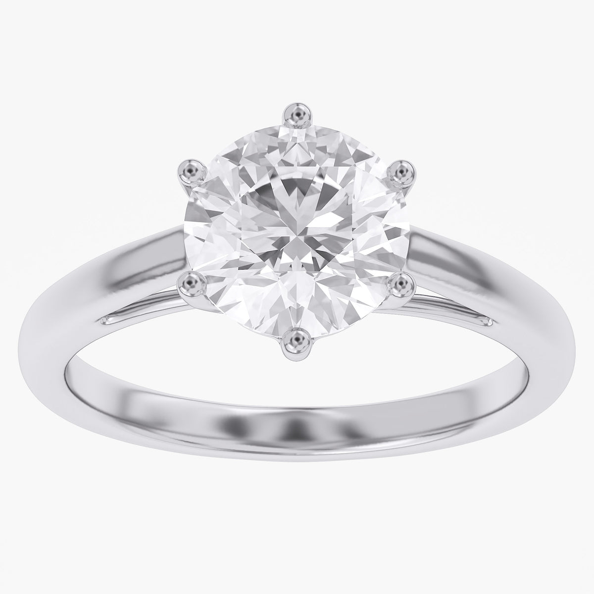 2.25 CTW Round Lab Grown Diamond Ring