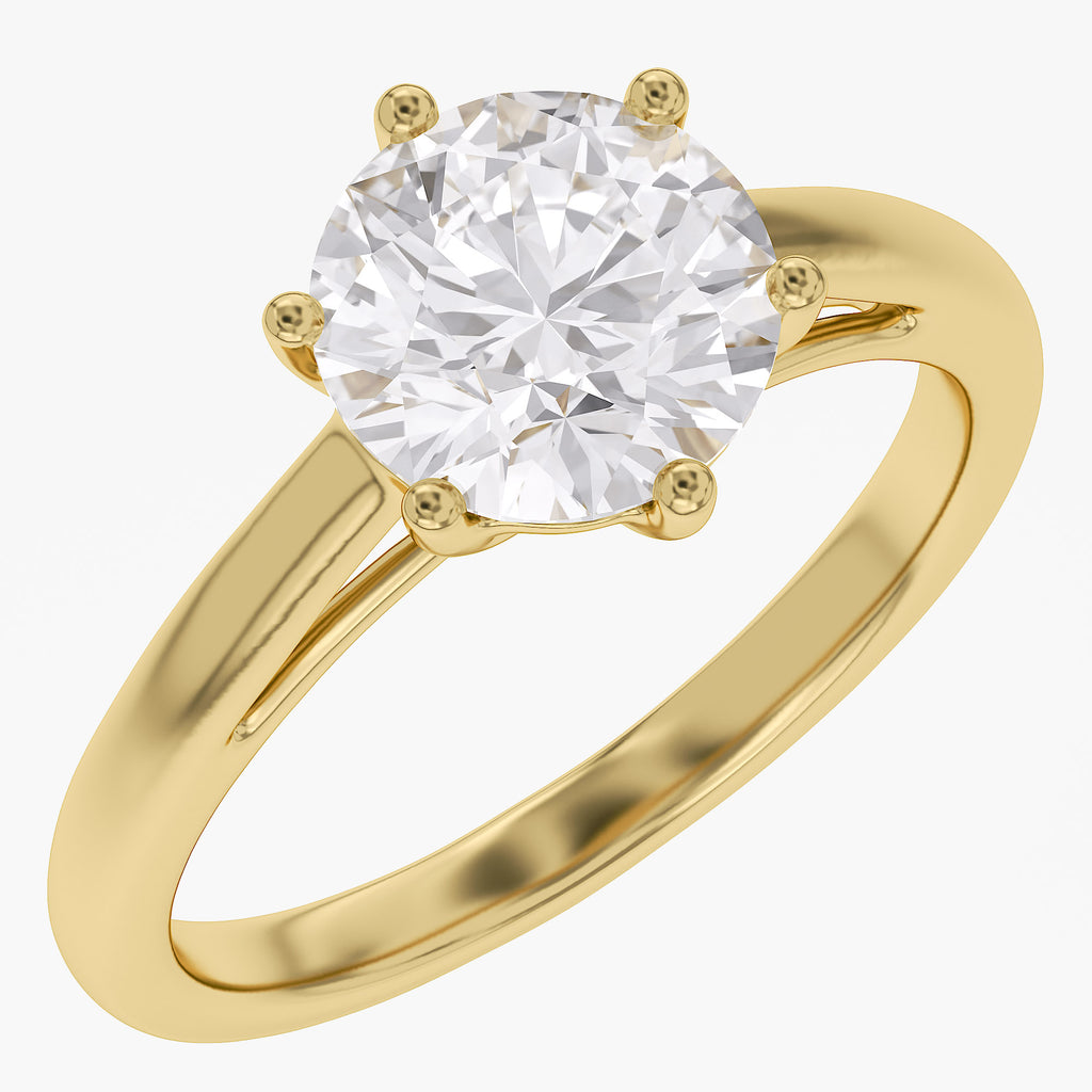 2.25 CTW Round Lab Grown Diamond Ring