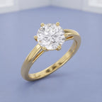 2.25 CTW Round Lab Grown Diamond Ring