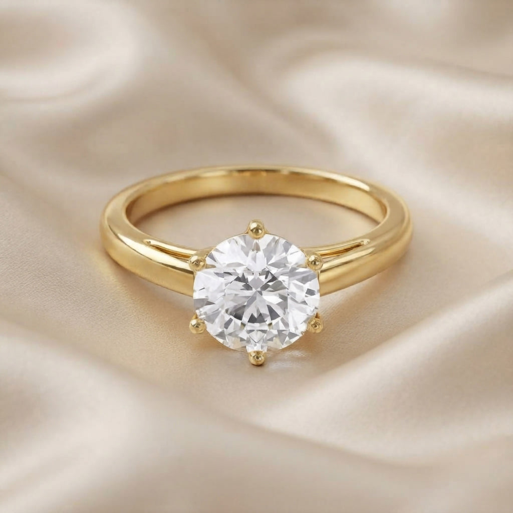 2.25 CTW Round Lab Grown Diamond Ring