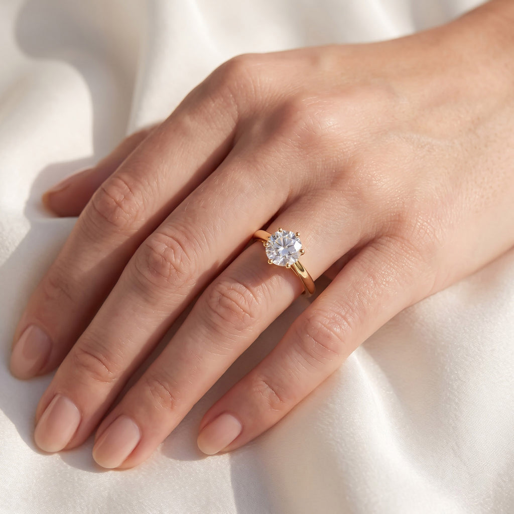 2.25 CTW Round Lab Grown Diamond Ring
