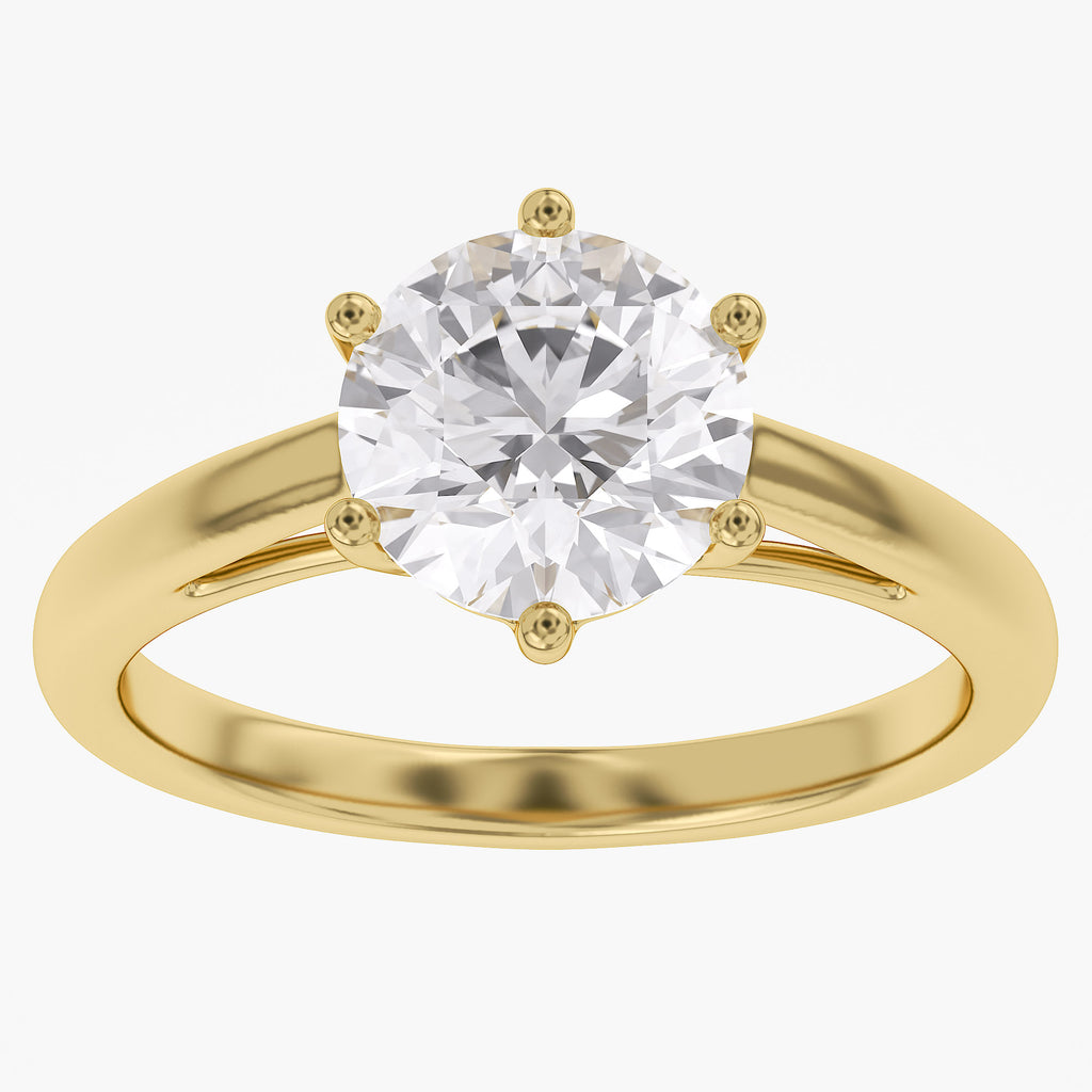 2.25 CTW Round Lab Grown Diamond Ring
