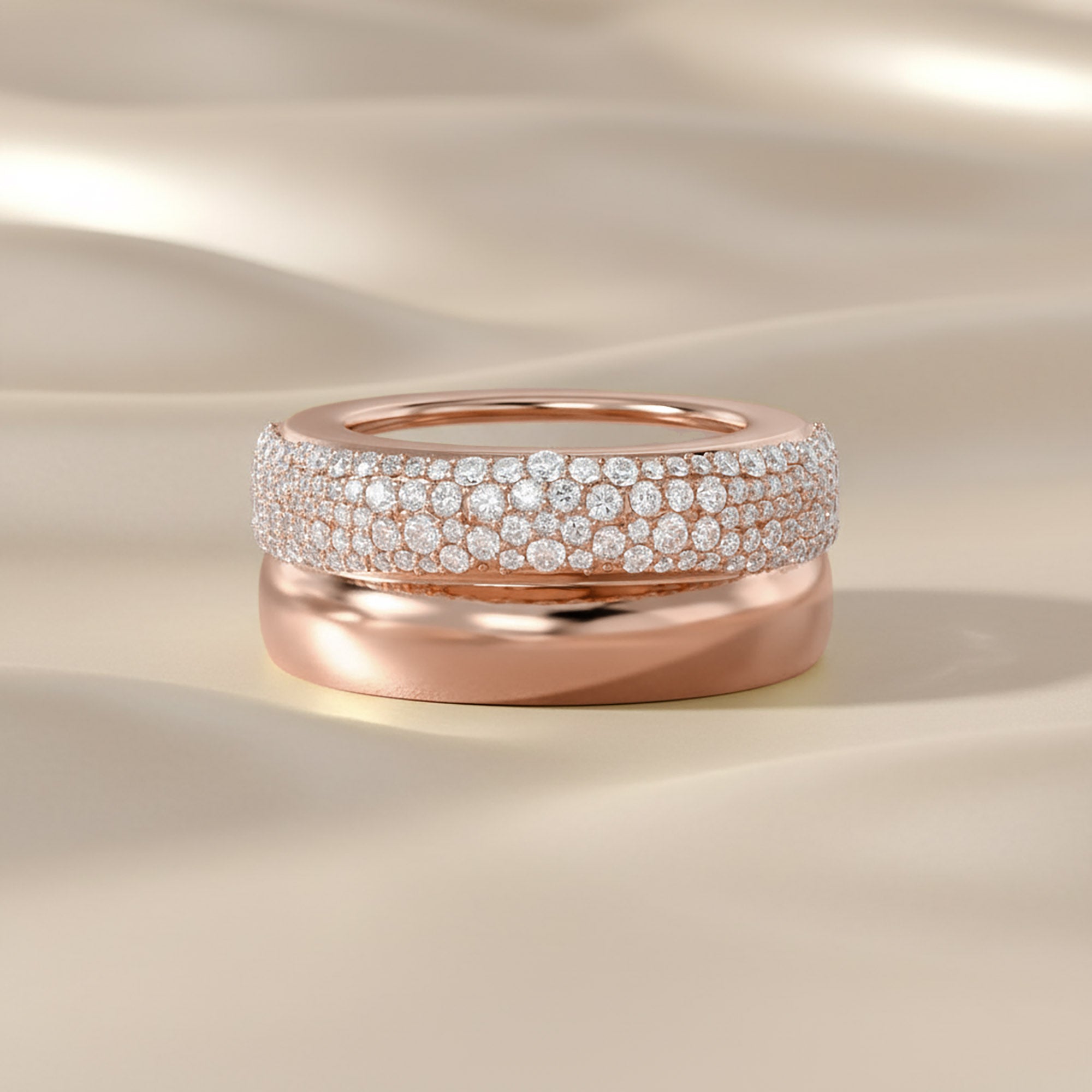 1.25 Carat Round Cut Lab Grown Diamond Oura Ring Jacket