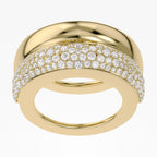 1.30  TCW Round Cut Lab Grown Diamond Oura Ring Jacket