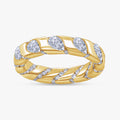 2.88 Carat Fancy Cut Lab Grown Diamond Three-Stone Engagement Ring