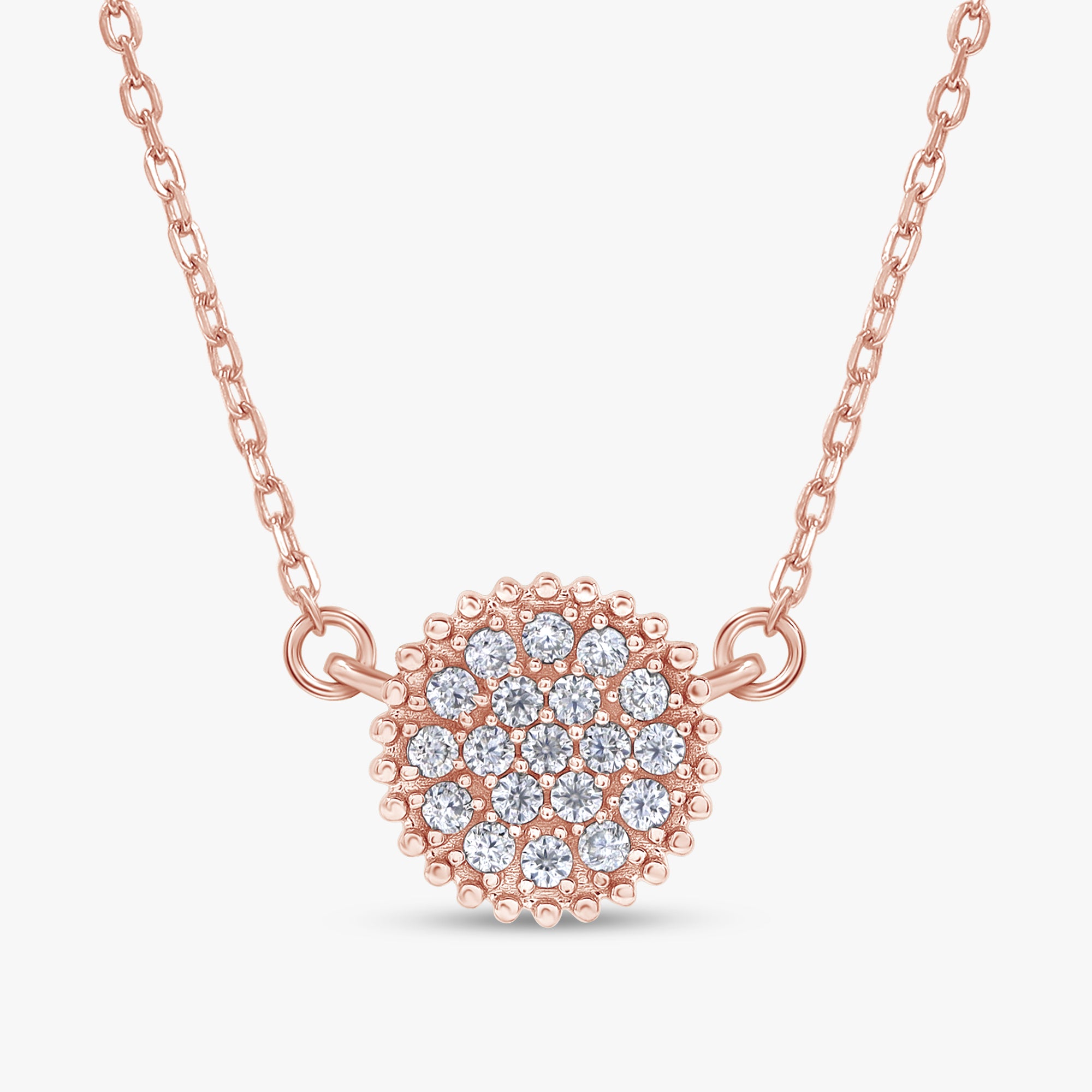 0.25 Carat Round Cut Lab Grown Diamond Pendant Necklace
