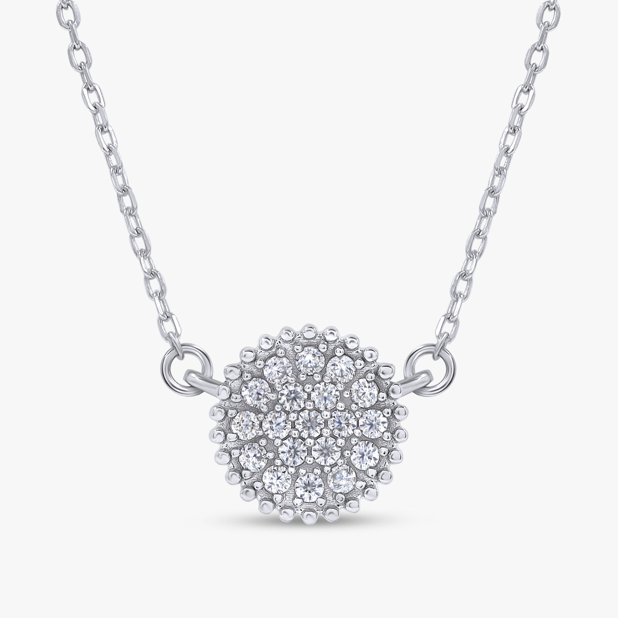 0.25 Carat Round Cut Lab Grown Diamond Pendant Necklace