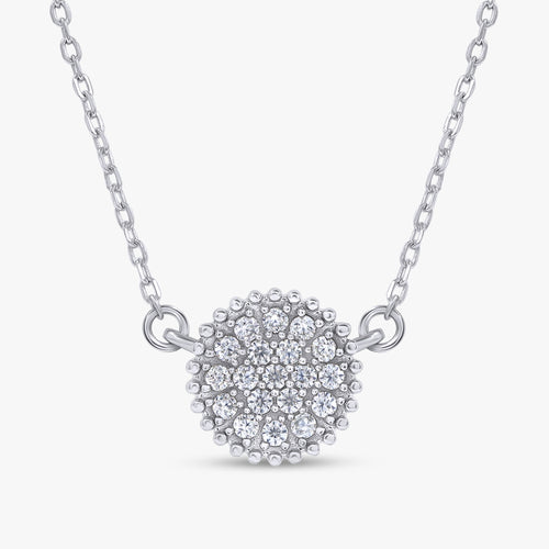 0.25 Carat Round Cut Lab Grown Diamond Pendant Necklace