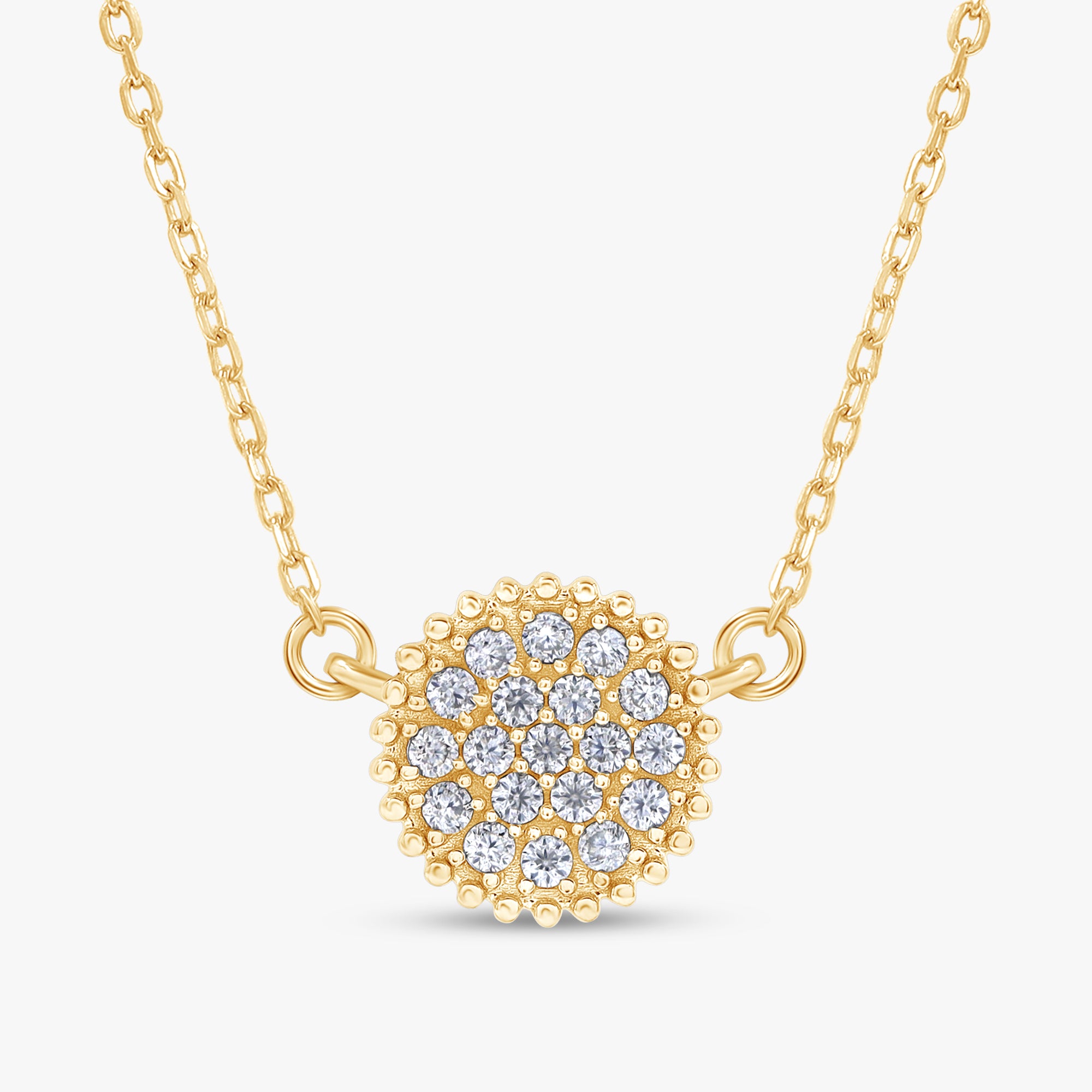 0.25 Carat Round Cut Lab Grown Diamond Pendant Necklace