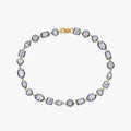 Multi Shape 6.40 Carat Lab Grown Diamond Two Tone Bracelet