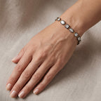 5.7 TCW Lab Grown Diamond Two Tone Bracelet