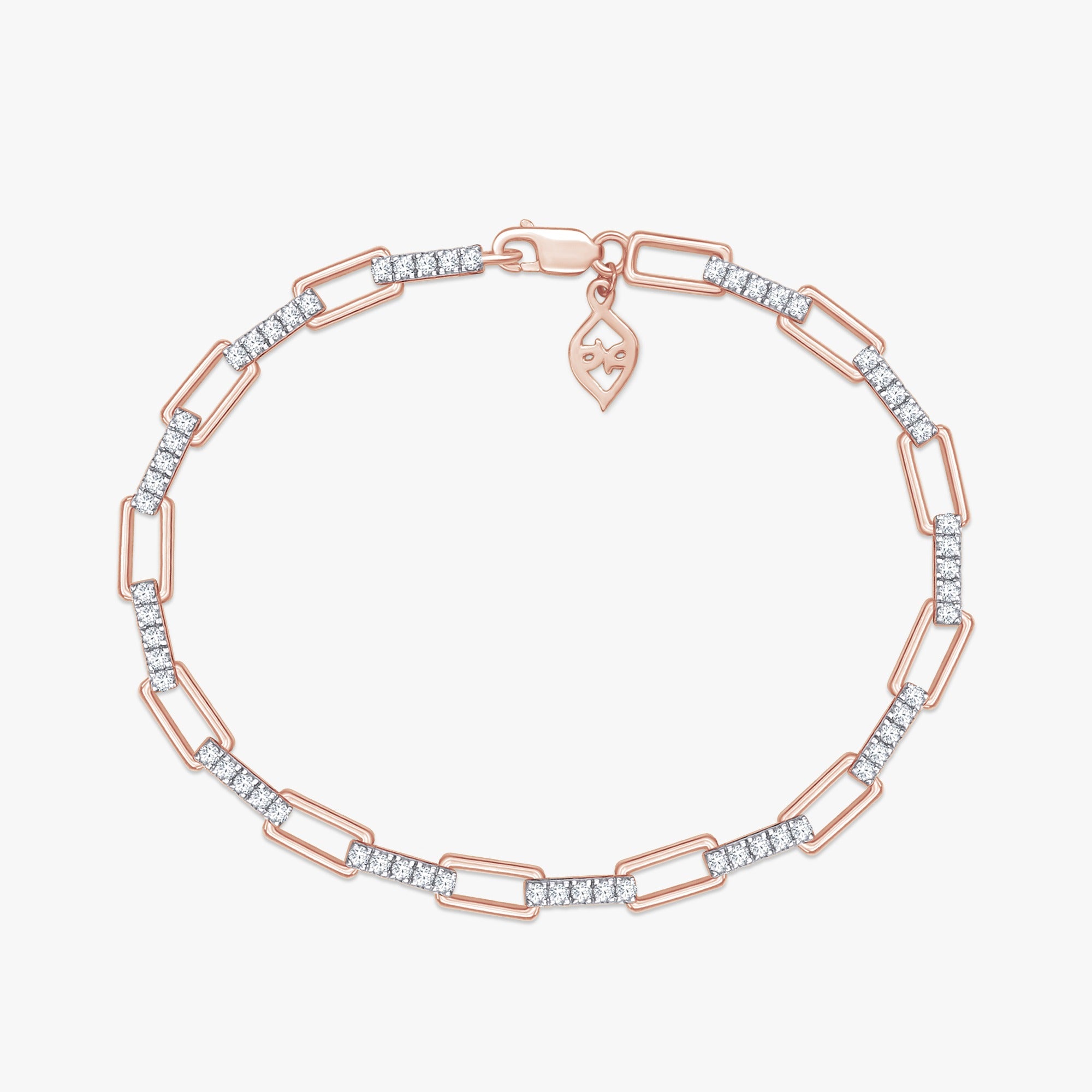 1.80 Carat Signature  Paperclip Lab Grown Diamond Bracelet