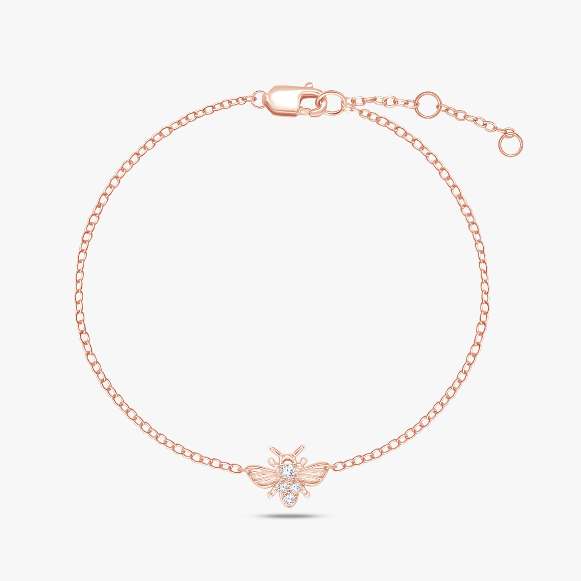 0.06 Carat Honey Bee Lab Grown Diamond Bracelet