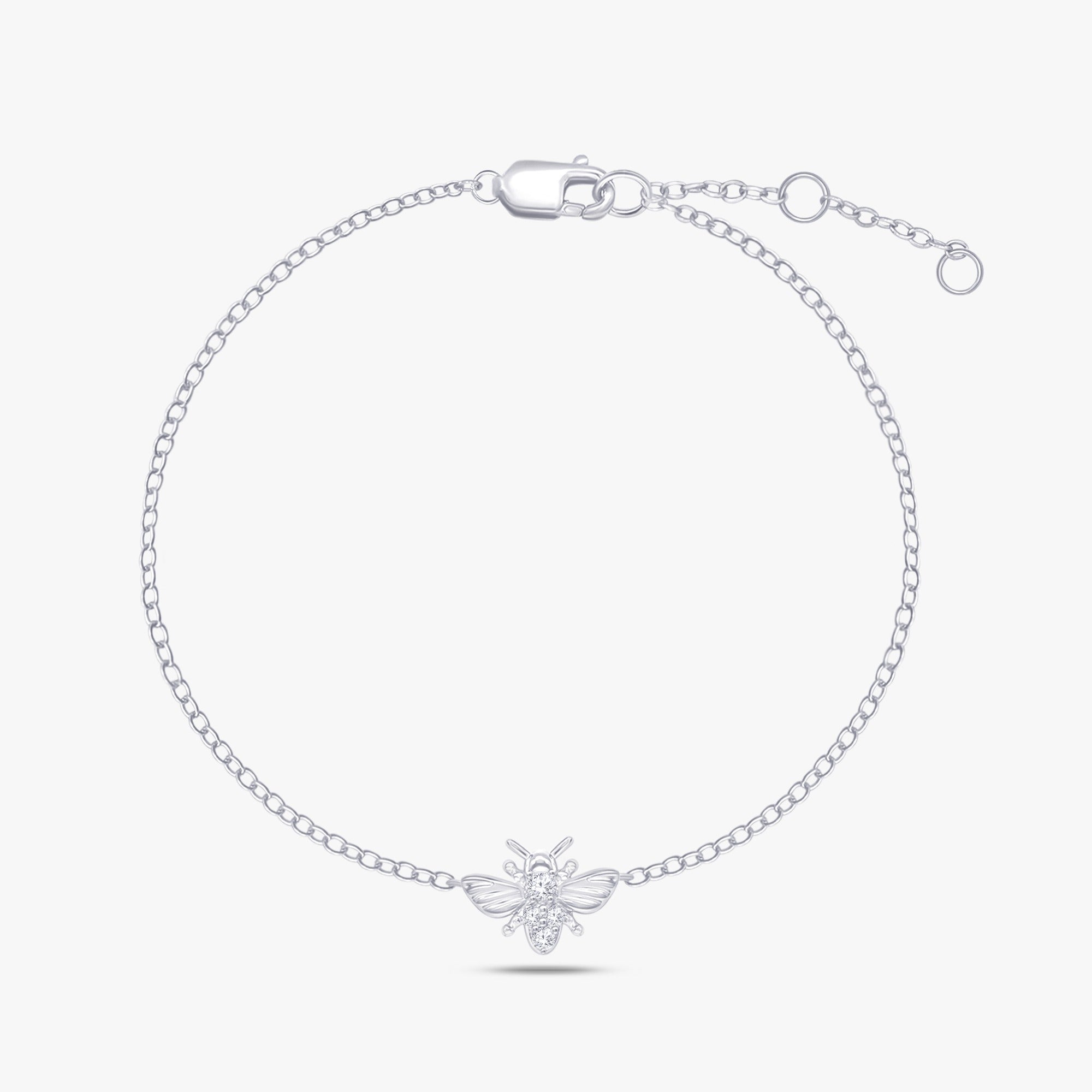 0.06 Carat Honey Bee Lab Grown Diamond Bracelet