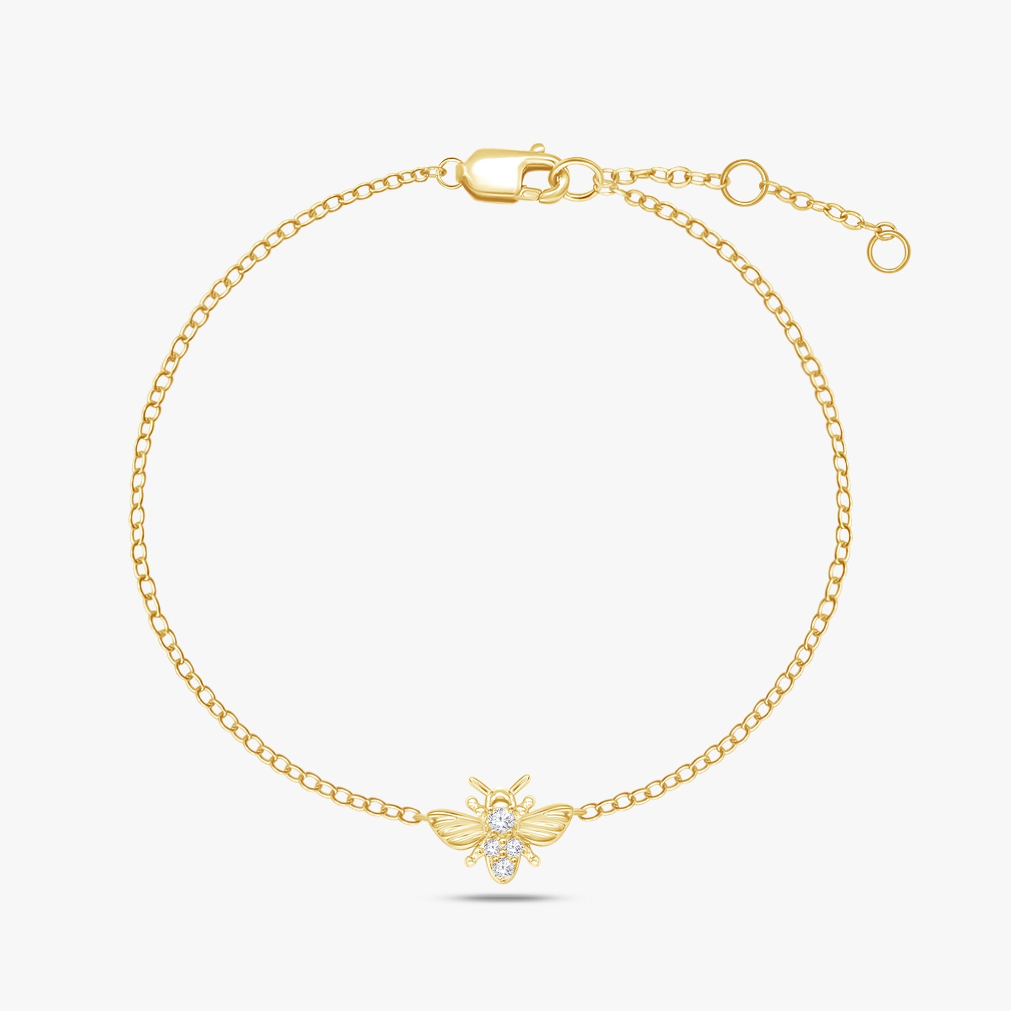 0.06 Carat Honey Bee Lab Grown Diamond Bracelet