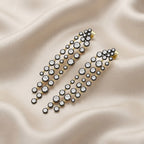2.60 TCW Round Cut Lab Grown Diamond Linear Drop Stud Earrings