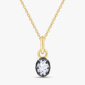 0.65 Carat Oval Cut Lab Grown Diamond Solitaire Pendant Necklace Jewelry
