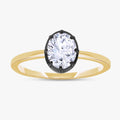 0.75 Carat Oval Cut Lab Grown Diamond Solitaire Engagement Ring