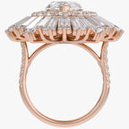 10.70 CTW Lab Grown Diamond Marquise Cut Cocktail Ring