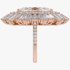10.70 CTW Lab Grown Diamond Marquise Cut Cocktail Ring