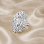 10.70 CTW Lab Grown Diamond Marquise Cut Cocktail Ring