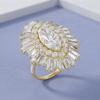 10.70 CTW Lab Grown Diamond Marquise Cut Cocktail Ring