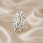 10.70 CTW Lab Grown Diamond Marquise Cut Cocktail Ring