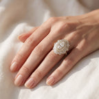 10.70 CTW Lab Grown Diamond Marquise Cut Cocktail Ring