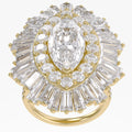 10.70 CTW Lab Grown Diamond Marquise Cut Cocktail Ring