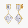 6.25 CT Imperia lab Grown Diamond Drop Earrings