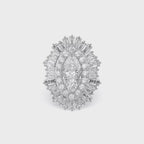 10.70 CTW Lab Grown Diamond Marquise Cut Cocktail Ring