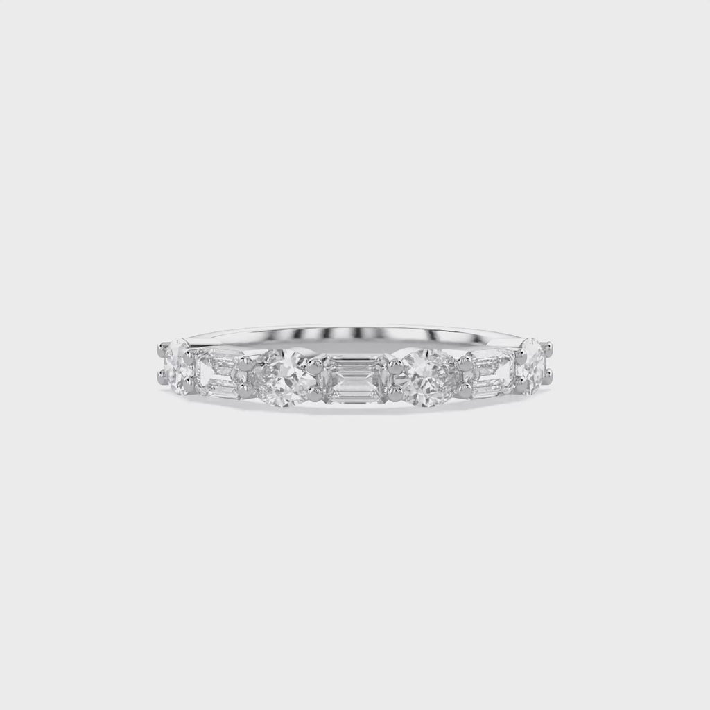 1.05 Carat Lab Grown Diamond 7 Stone Engagement Ring