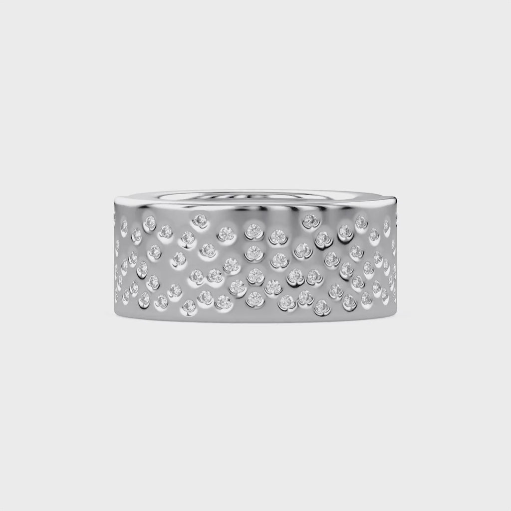 0.65 Carat Round Cut Lab Grown Diamond Oura Engagement Ring