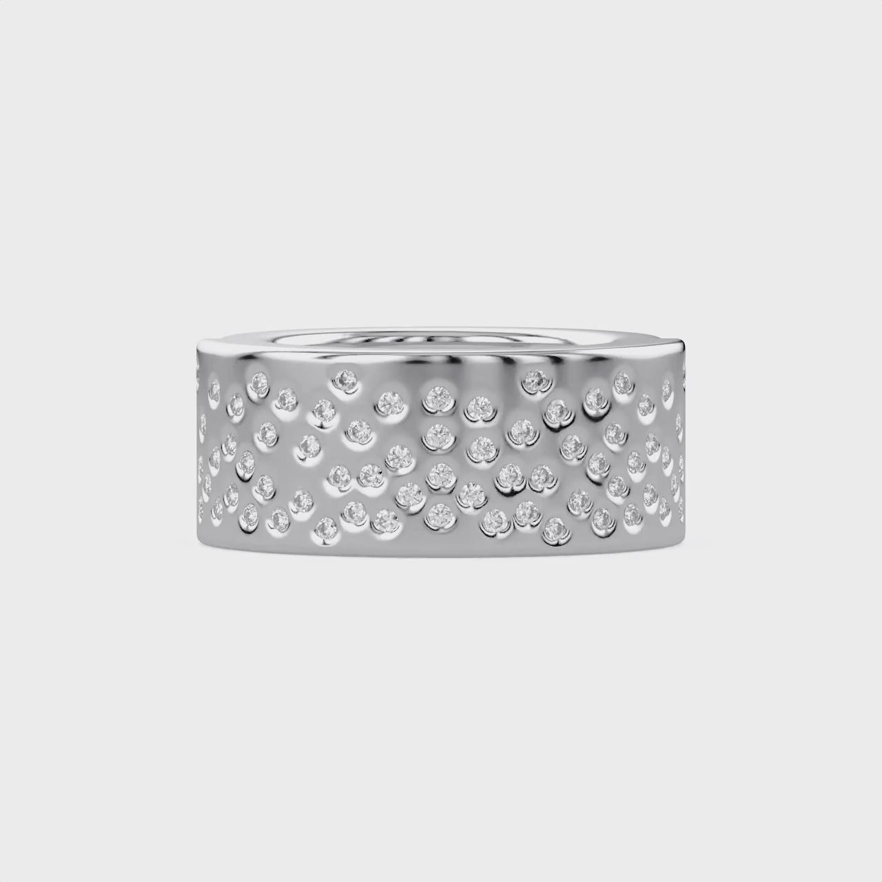 0.65 Carat Round Cut Lab Grown Diamond Oura Engagement Ring