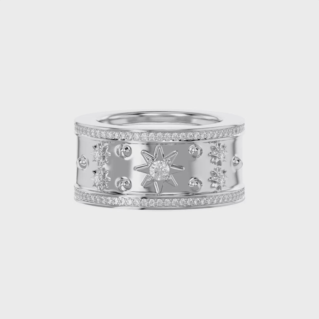 0.40 Carat Round Cut Lab Grown Diamond Oura Ring Jackets