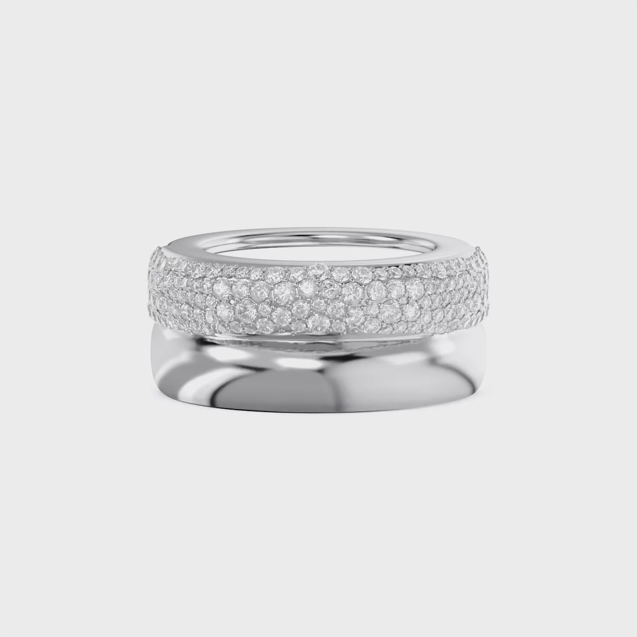 1.25 Carat Round Cut Lab Grown Diamond Oura Ring Jacket