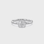1.00 CTW Cushion Cut Lab Grown Diamond Solitaire Engagement Ring