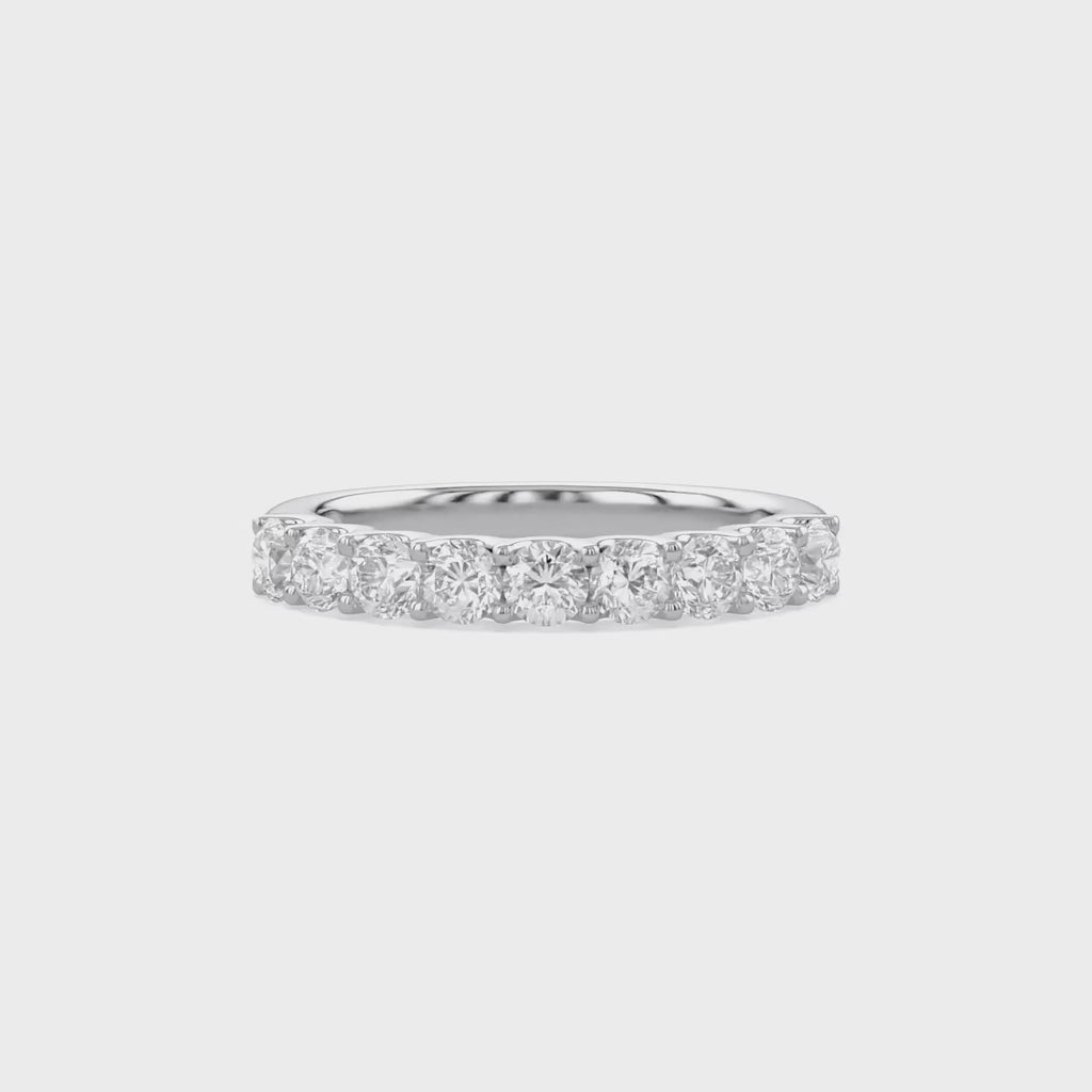 1.00 CTW Round Lab Grown Diamond Floral Ring