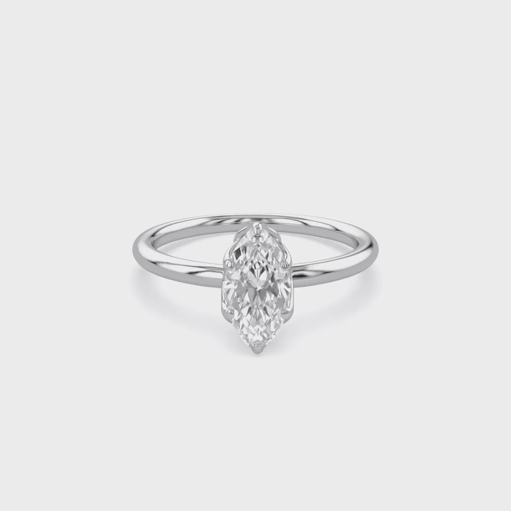 1.15 Carat Adelaide 6-Prong Marquise Cut Lab Grown Diamond Engagement Ring