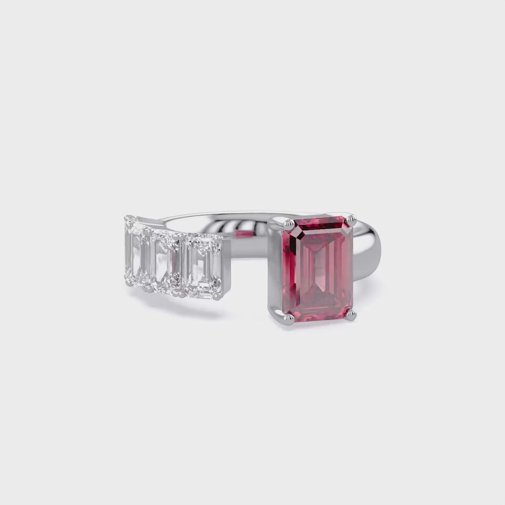 Lab Grown Diamond Adjustable Five Stone Engagement Ring