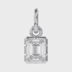 0.80 Carat Emerald Cut Lab Grown Diamond Solitaire Pendant Necklace